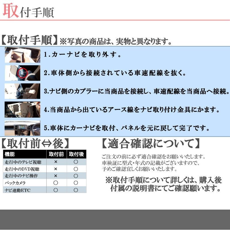 テレビキット トヨタ TVが見れる ディスプレイ●ヤリス クロス/MXPB10 / MXPB15/ MXPJ10 / MXPJ15R2.8 ～/TTA611_画像2