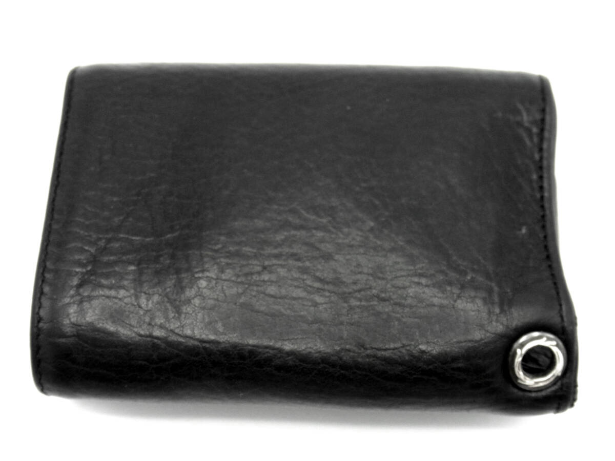 クロムハーツ CHROME HEARTS ■ 【 WALLET 3FOLD 】 3フォールド ハートボタン ウォレット 財布　s2982_画像2