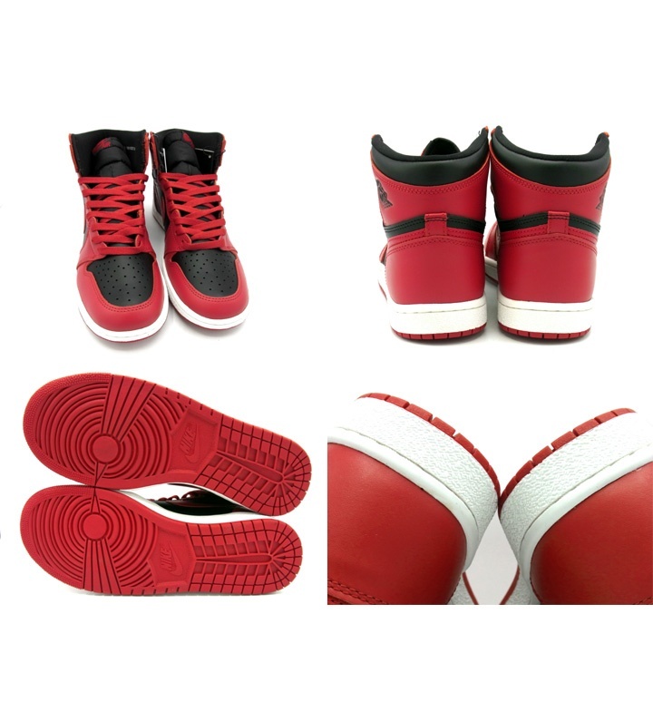 ナイキ NIKE ■ 【 AIR JORDAN VARSITY RED BQ4422 600 】 エア ジョーダン 1 ハイ 85 バーシティ レッド 23000足限定 スニーカー　n5623_画像2