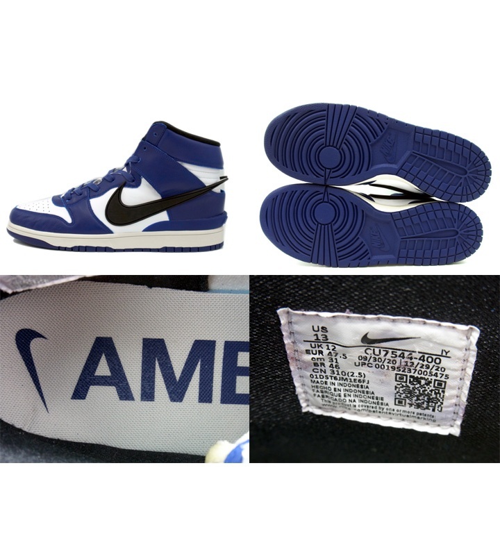 ナイキ NIKE × アンブッシュ AMBUSH ■ 【 DUNK HIGH DEEP ROYAL CU7544 400 】 ダンク ハイ ディープ ロイヤル スニーカー f21750_画像4