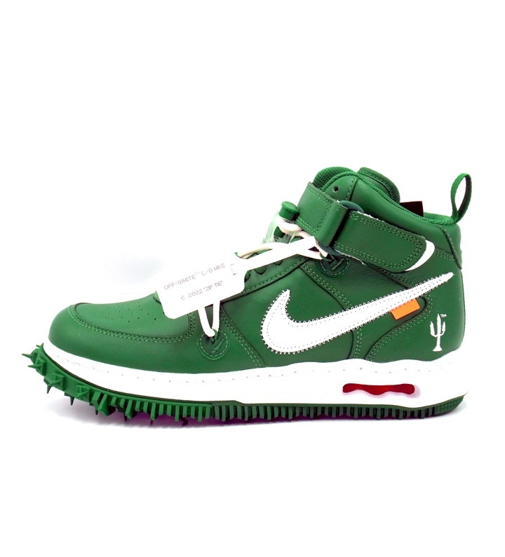 ナイキ NIKE × オフホワイト OFF WHITE ■ 【 AIR FORCE 1 MID SP LTHR Pine Green 】 エア フォース 1 スニーカー f21953_画像1