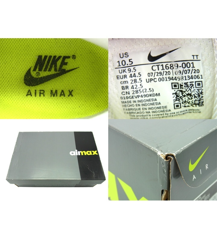 ナイキ NIKE ■ 【 Air Max 95 OG Neon CT1689 001 】 エア マックス 95 ネオン イエロー グラデ スニーカー f21959_画像5