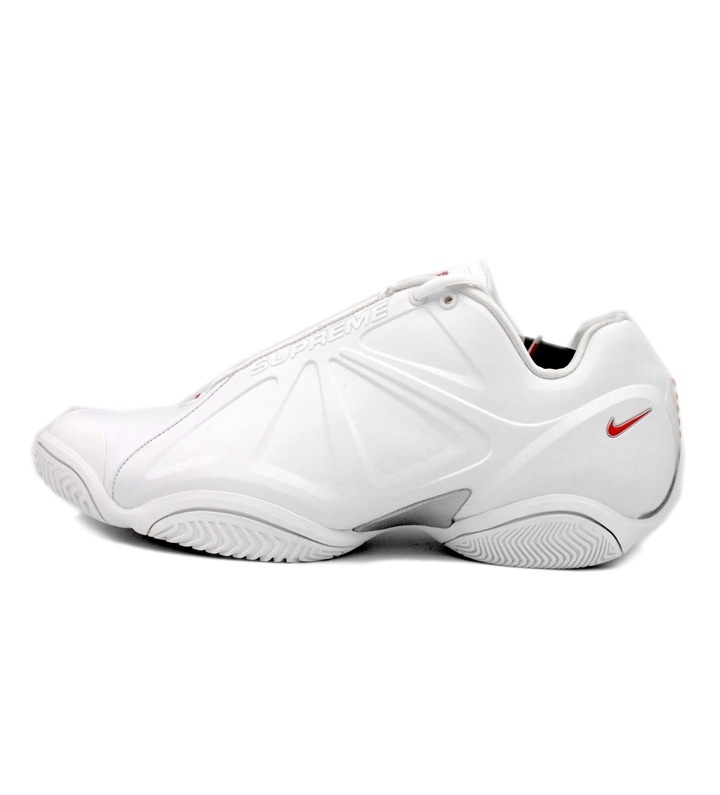 ナイキ NIKE × シュプリーム Supreme ■ 【 AIR ZOOM COURTPOSITE White 】 エア ズーム コートポジット ホワイト スニーカー f22007_画像1