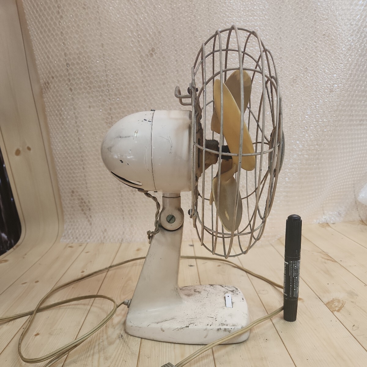 昭和レトロ 扇風機 アンティーク AC, ELECTRIC FAN 20cm TOKYO ELECTRORIC CO,LTD 通話確認OK!_画像3