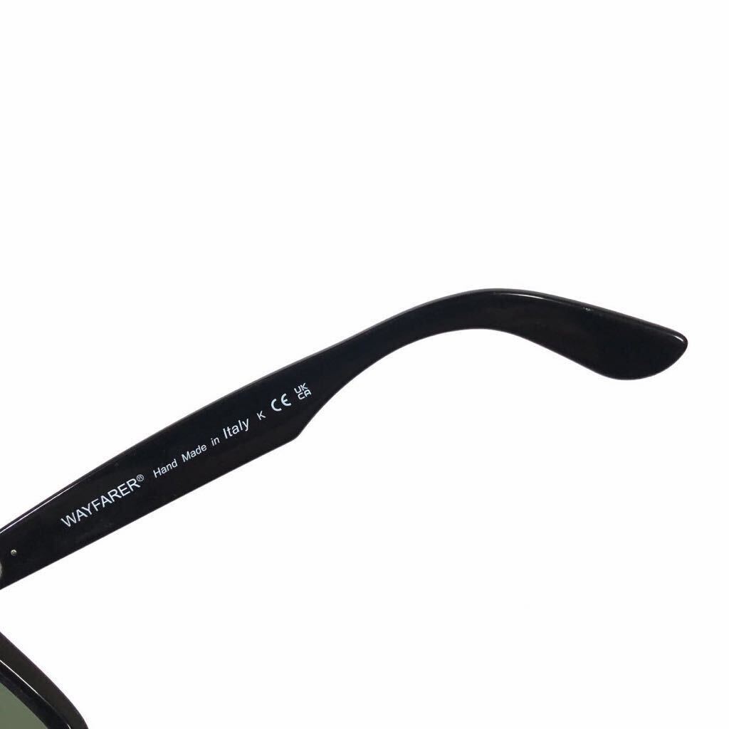 【レイバン】本物 Ray-Ban サングラス WAYFARER ウェイファーラー RB 2140-F 黒 メンズ レディース イタリア製 クロス ケース付 送料520円_画像8