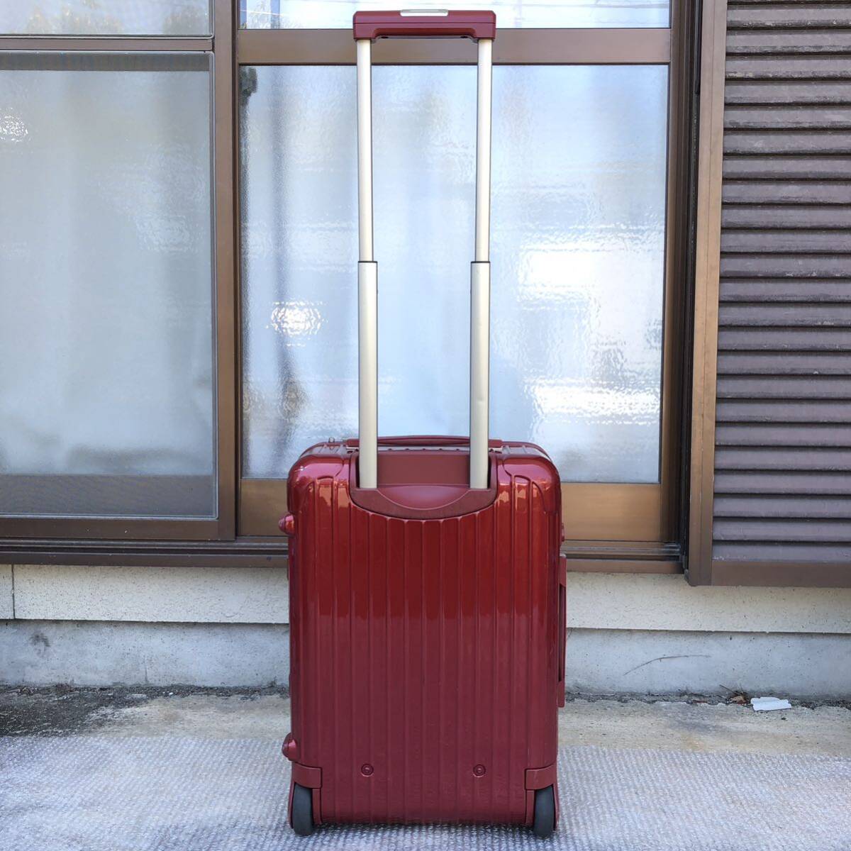 【リモワ】本物 RIMOWA スーツケース SALSA DELUXE サルサデラックス 853 52 TSAロック 2輪 キャリーケース 35L 赤色系 トラベルバッグ_画像2