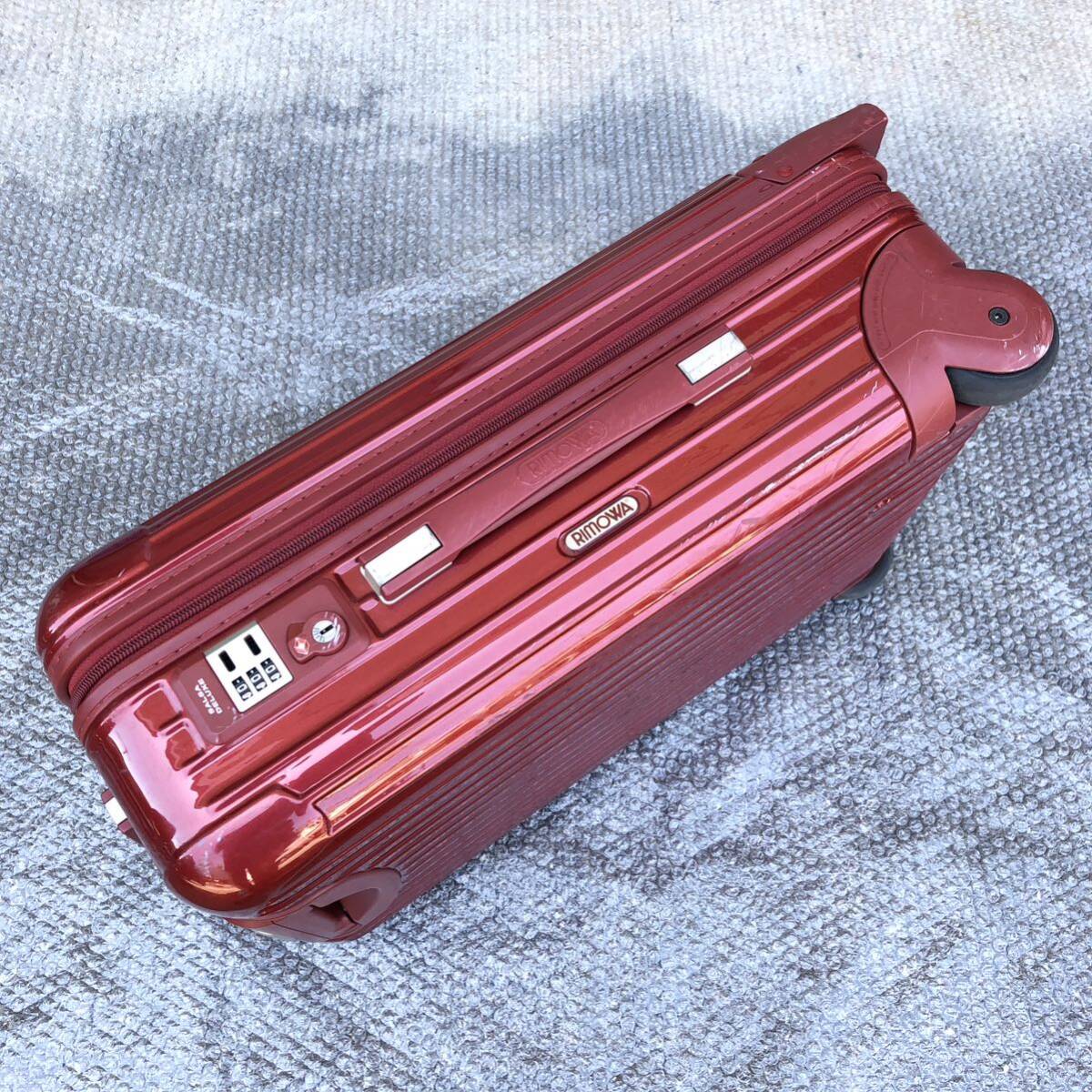 [ Rimowa ] подлинный товар RIMOWA чемодан SALSA DELUXE cальса Deluxe 853 52 TSA блокировка 2 колесо Carry кейс 35L красный цвет серия путешествие сумка 