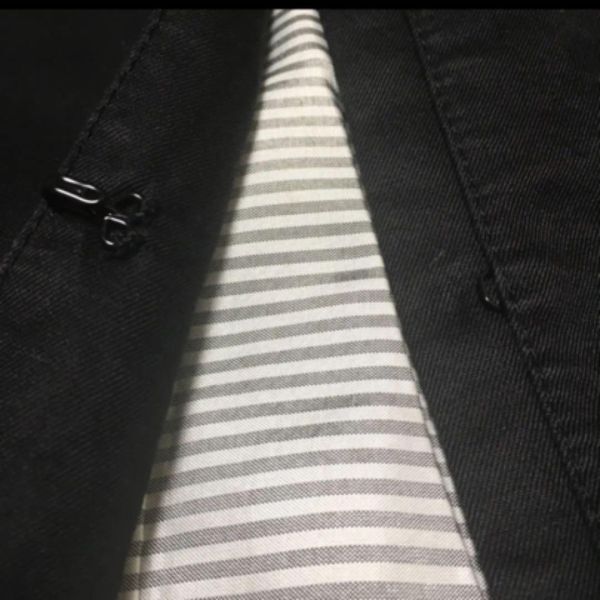スピックアンドスパン Spick&Span ノーカラージャケット コート 袖リボン ブラック 黒 36サイズ レディース_画像6