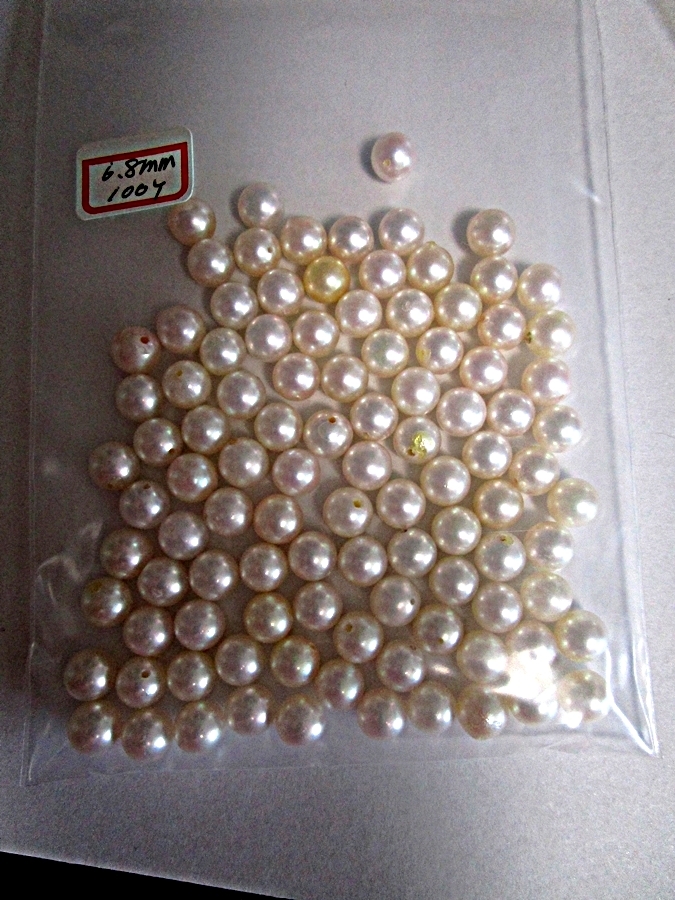 [*M*]... pearl one-side hole loose!500 piece 