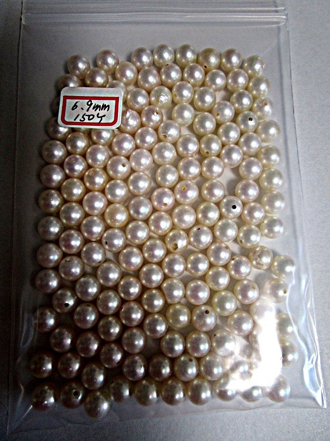 [*M*]... pearl one-side hole loose!500 piece 