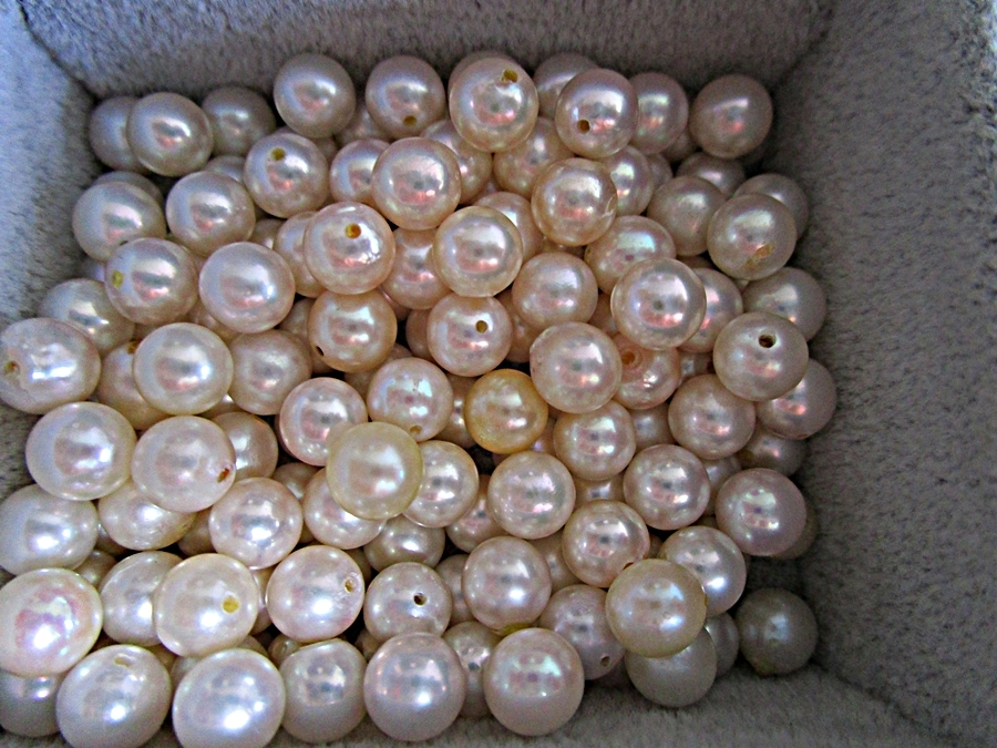 [*M*]... pearl one-side hole loose!500 piece 