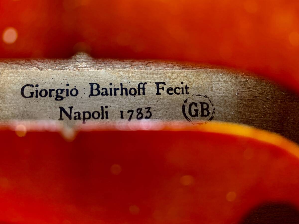 Giorgio BAIRHOFF 1783 year ( bow MALINE ) Italy made violin 4/4 / case.