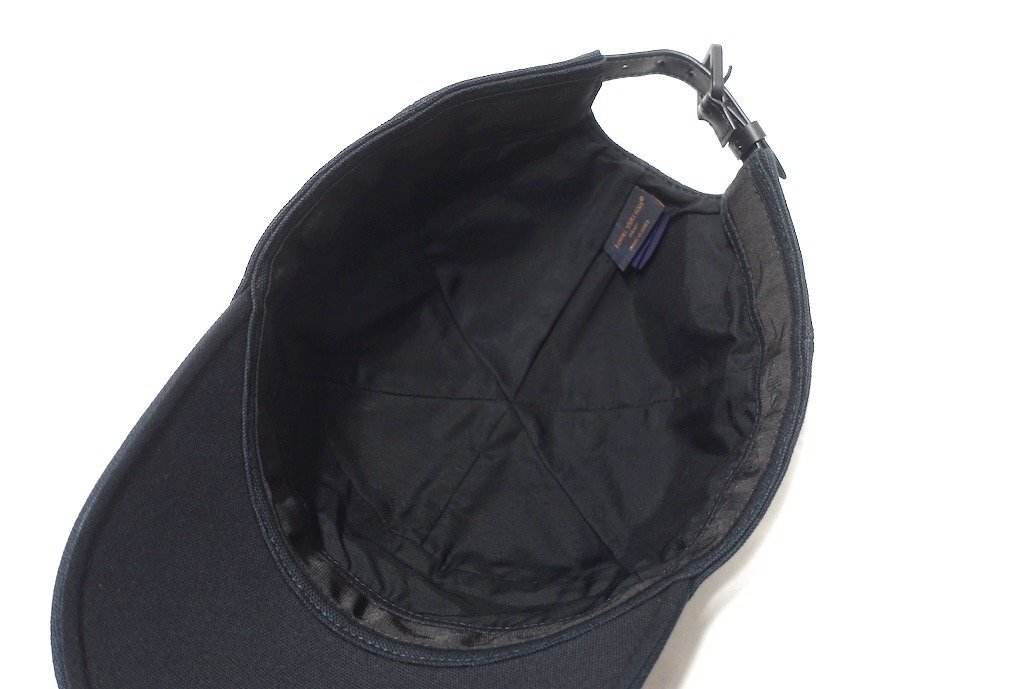 2022年製 定価10.1万 美品 LOUIS VUITTON ルイヴィトン キャップ・アエログラム LVイニシャル M77124 ブラック 黒 キャスケット 帽子_画像6