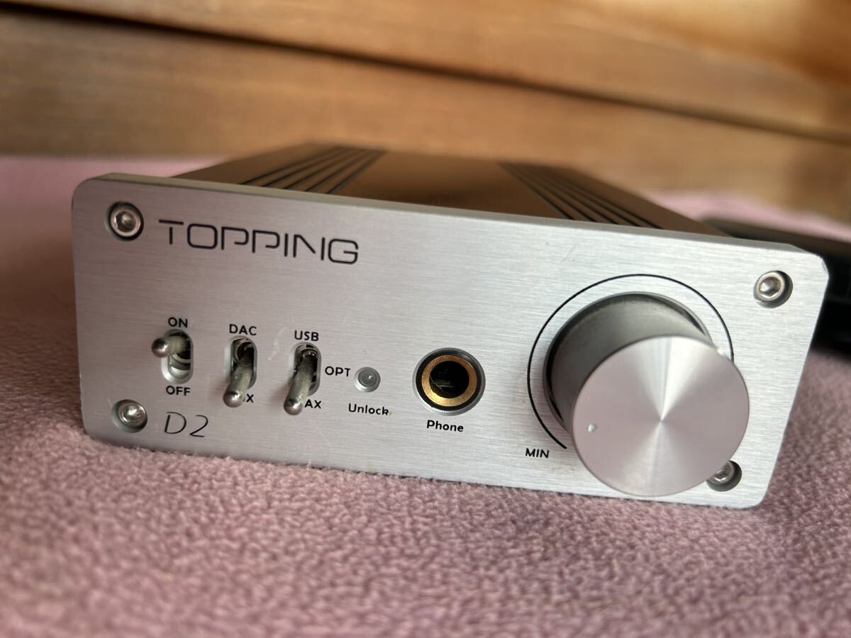 ヘッドホンアンプ TOPPING D2 A/Dコンバーター☆中古動作品_画像8