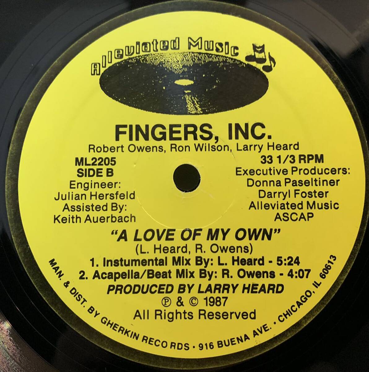Fingers, Inc. - A Love Of My Own /Alleviated Records - ML2205_画像2