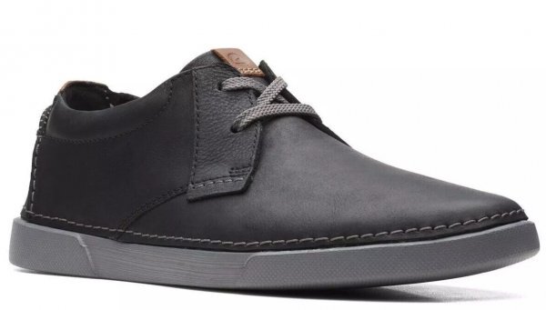 Clarks 軽量 フラット レザー ブラック スニーカー ローファー 送料無料 Clarks 25.5cm レザー スニーカー ブラック ローファー
