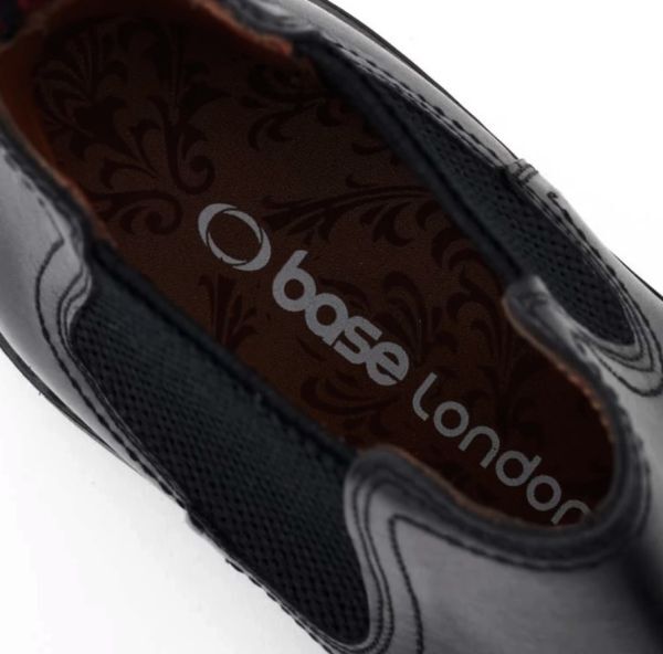 送料無料 Base London 30cm チェルシー ブーツ ブラック サイドゴア レザー ビジネス ローファー スニーカー スーツ JJJ303_画像8