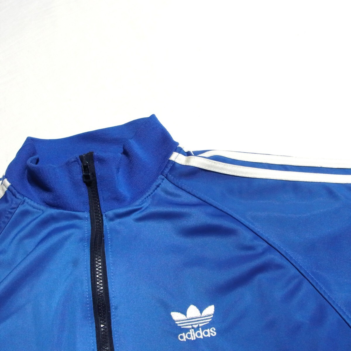 90s ドイツ製 adidas アディダス トラックジャケット ジャージ XL 青 ブルー ヴィンテージ ビンテージ