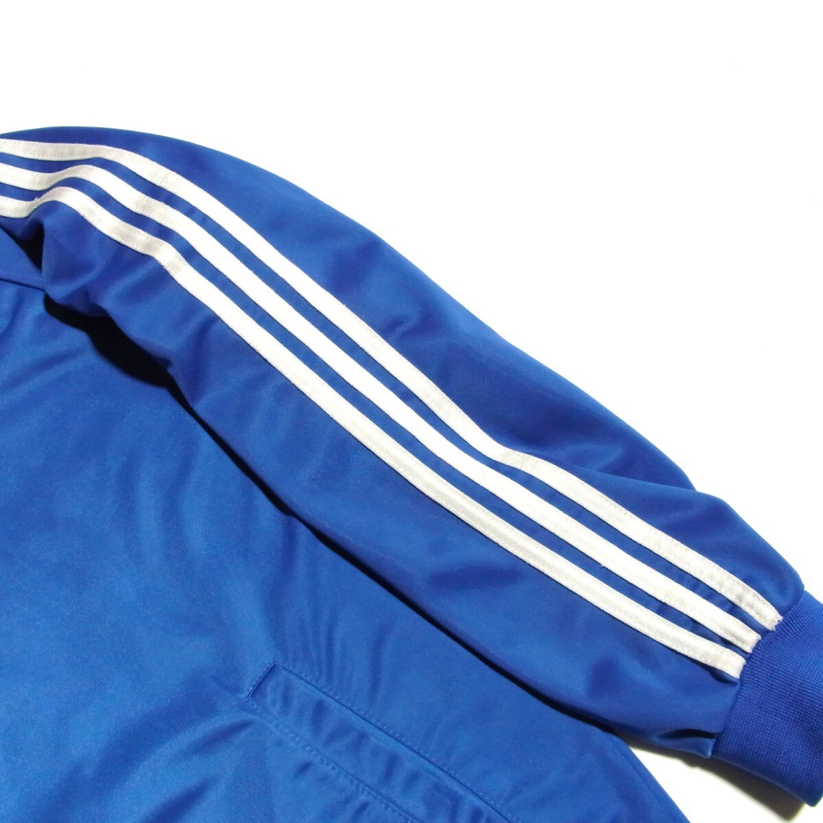 90s ドイツ製 adidas アディダス トラックジャケット ジャージ XL 青 ブルー ヴィンテージ ビンテージ_画像4