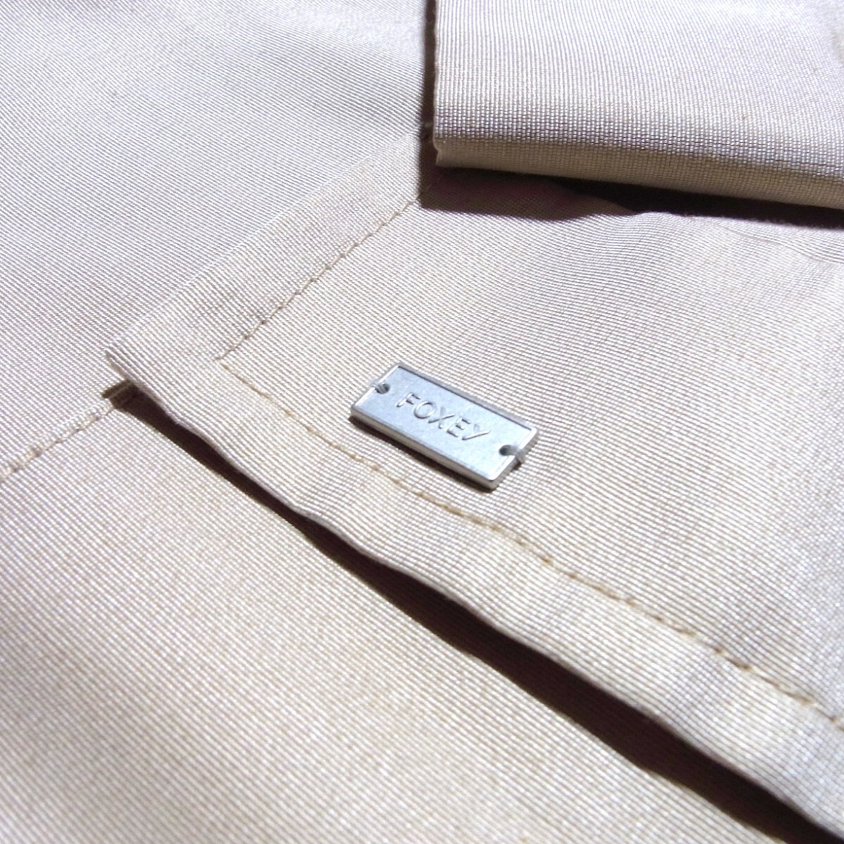 20SS FOXEY フォクシー コットン シルク フード スプリング 20SS FOXEY フォクシー コットン シルク フード スプリング