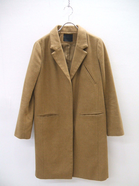 KBF+ длинное пальто Пальто Честерфилд Camel женский ke- Be ef плюс б/у 8-1113A 148630