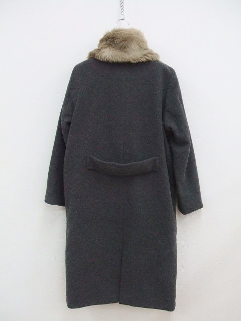 KBF мех пелерина комплект пальто серый женский Kei *bii*ef б/у 0-0913T 156780
