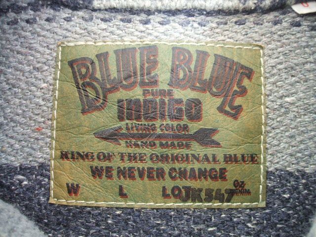 BLUE BLUE サイズ0 ジャケット ネイビー グレー ブルーブルー 中古 0-1204T F78539_画像3