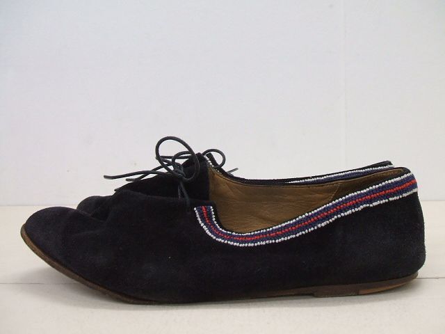 SOLOVIERE MATTHIEU サイズ41 スエードシューズ 靴 ブラック メンズ ソロヴィエール 保存箱付 中古 1-1028A F85710_画像2