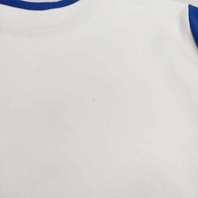 ACNE STUDIOS トリムTシャツ プリント NITE CAW17 サイズXS 半袖 カットソー ホワイト ブルー アクネストゥディオズ 4-0428S 236375_画像7