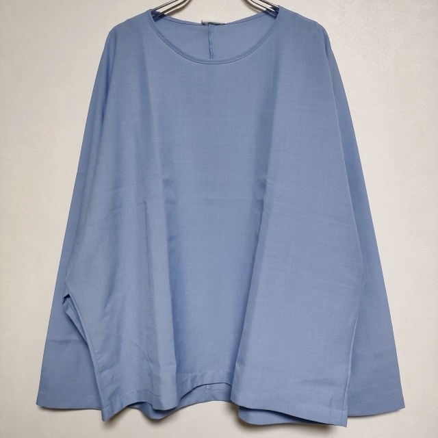 AULICO 新品 定価12650円 LONG SLEEVE TEE SHIRT 長袖Ｔシャツ カットソー ロンＴ ブルー アウリコ 4-0502M 228249_画像1