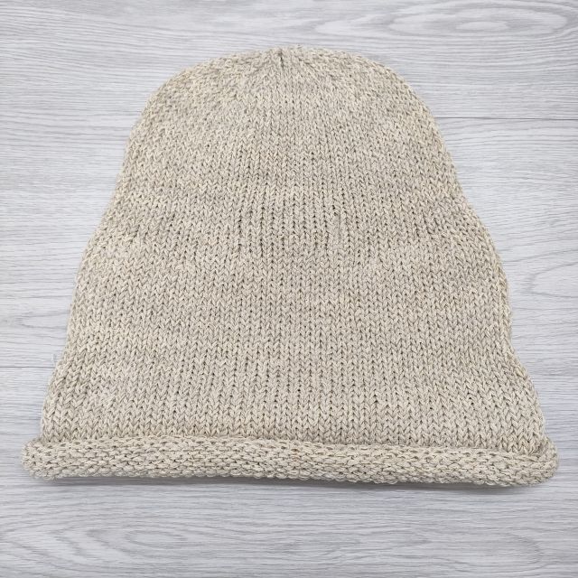 Indietro Association 新品 Japanese Paper Knit Cap 和紙混紡 ニットキャップ ベージュ インディエトロアソシエーション 4-0408G F94017_画像2