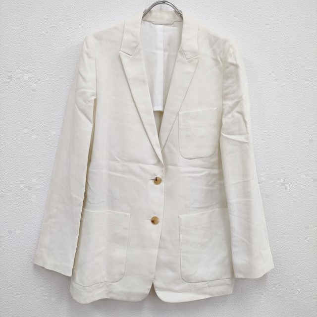 MARGARET HOWELL 578-120506 размер 2linen хлопок tailored jacket белый Margaret Howell 4-0506M 237362