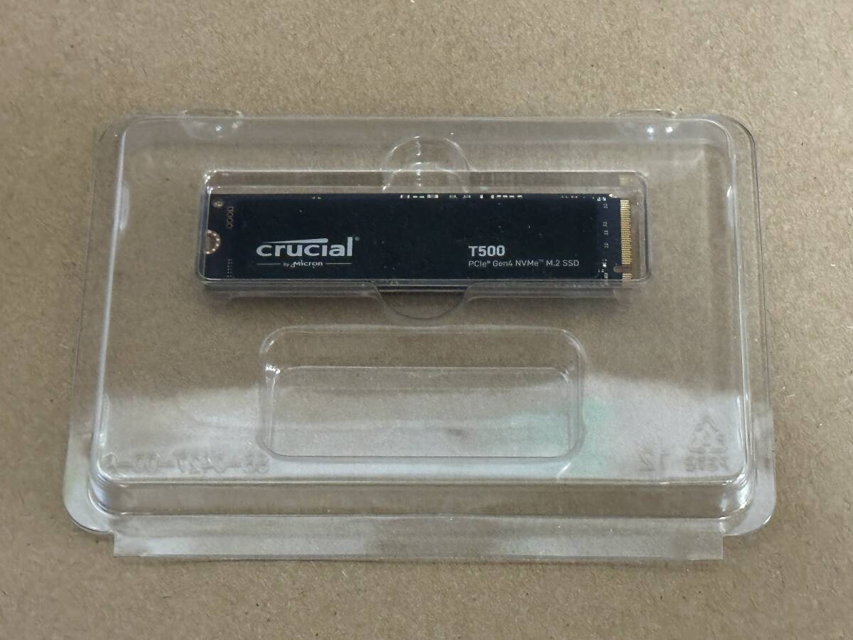 新品 Crucial T500 2TB 2280 SSD M.2 PCIe Gen4x4 NVMe 5年保証 送料無料 東京発送の画像3