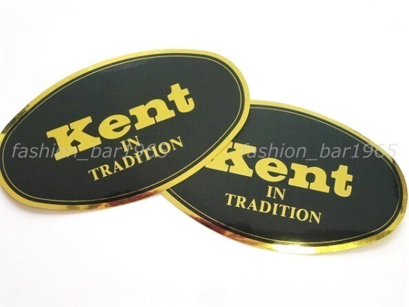  rare *Kent IN TRADITION* Gold Logo * oval sticker / ivy trad VAN JAC Van ja Kett SCENE J.PRESS