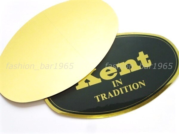  rare *Kent IN TRADITION* Gold Logo * oval sticker / ivy trad VAN JAC Van ja Kett SCENE J.PRESS
