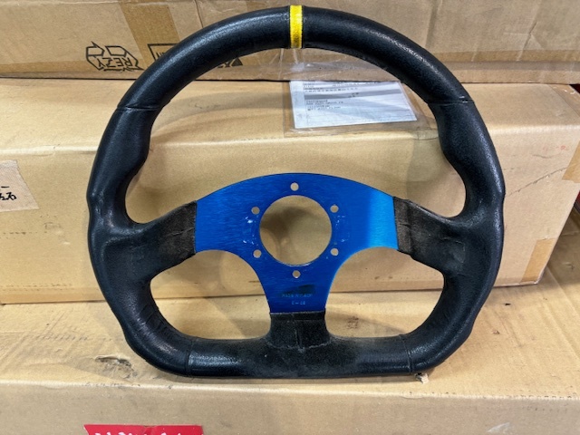 *OMP steering gear genuine article alcantara! Flat model 