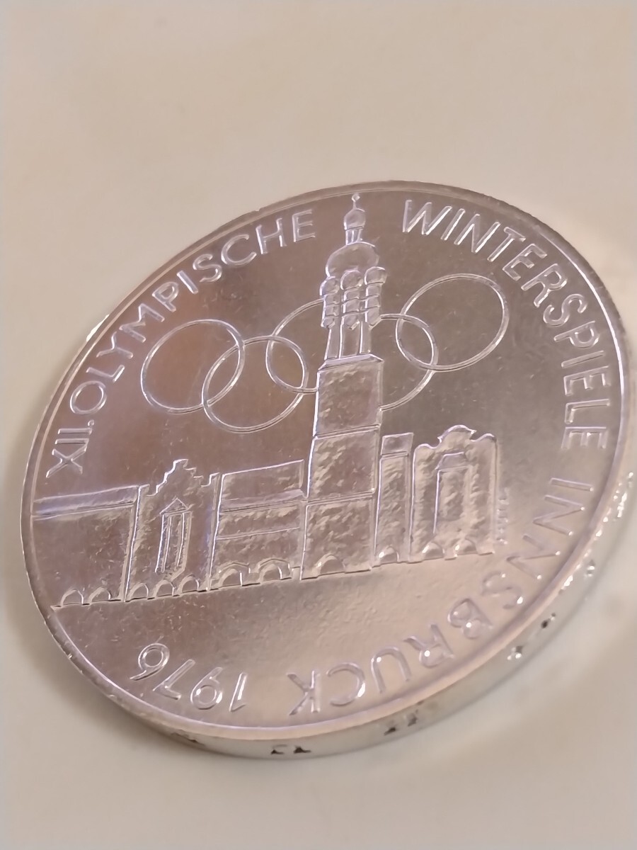 オーストリア 1975v 100シリング銀貨 Olympic Wintergames Innsbruckの画像1