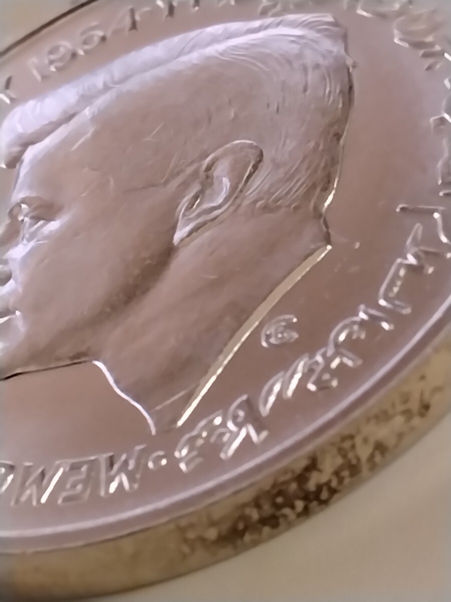  car ruja1964 5rupi- silver coin Commemoration of 35th President John F. Kennedy