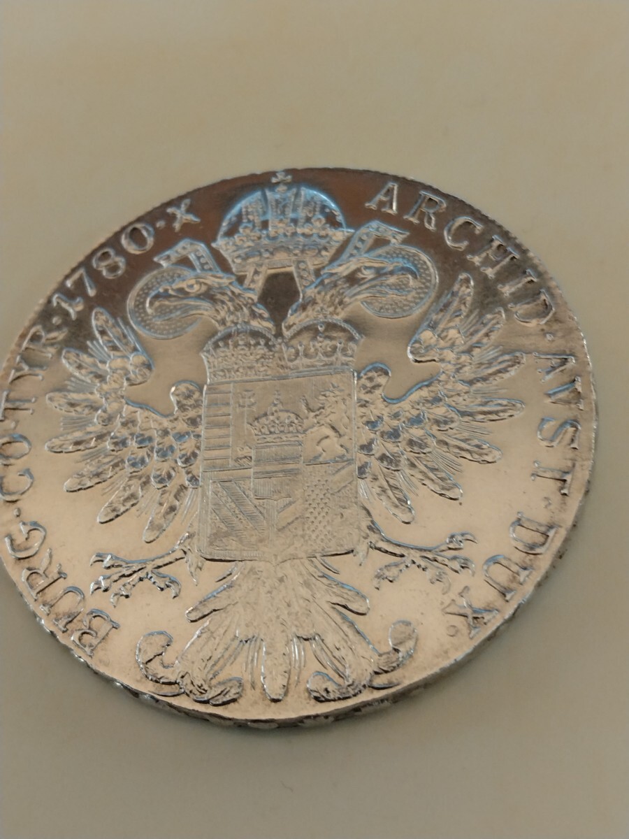 オーストリア 1780 ターレル銀貨 マリア テレジア 再鋳貨　_画像2
