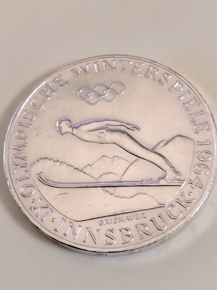 オーストリア 1964 50シリング銀貨 Innsbruck Winter Olympics_画像1
