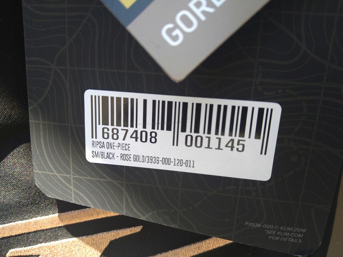  new goods unused KLIM RIPSA size S GORETEX One-piece 
