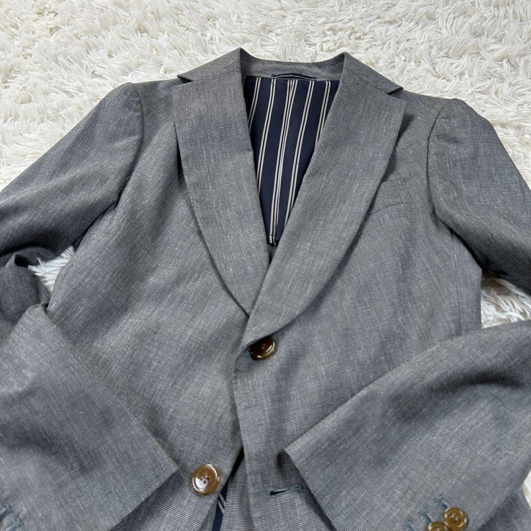 美品 Vivienne Westwood MAN 変則ジャケット Size46 ストライプ グレー ヴィヴィアンウエストウッド テーラード ロック 背広 メンズ スーツ_画像4