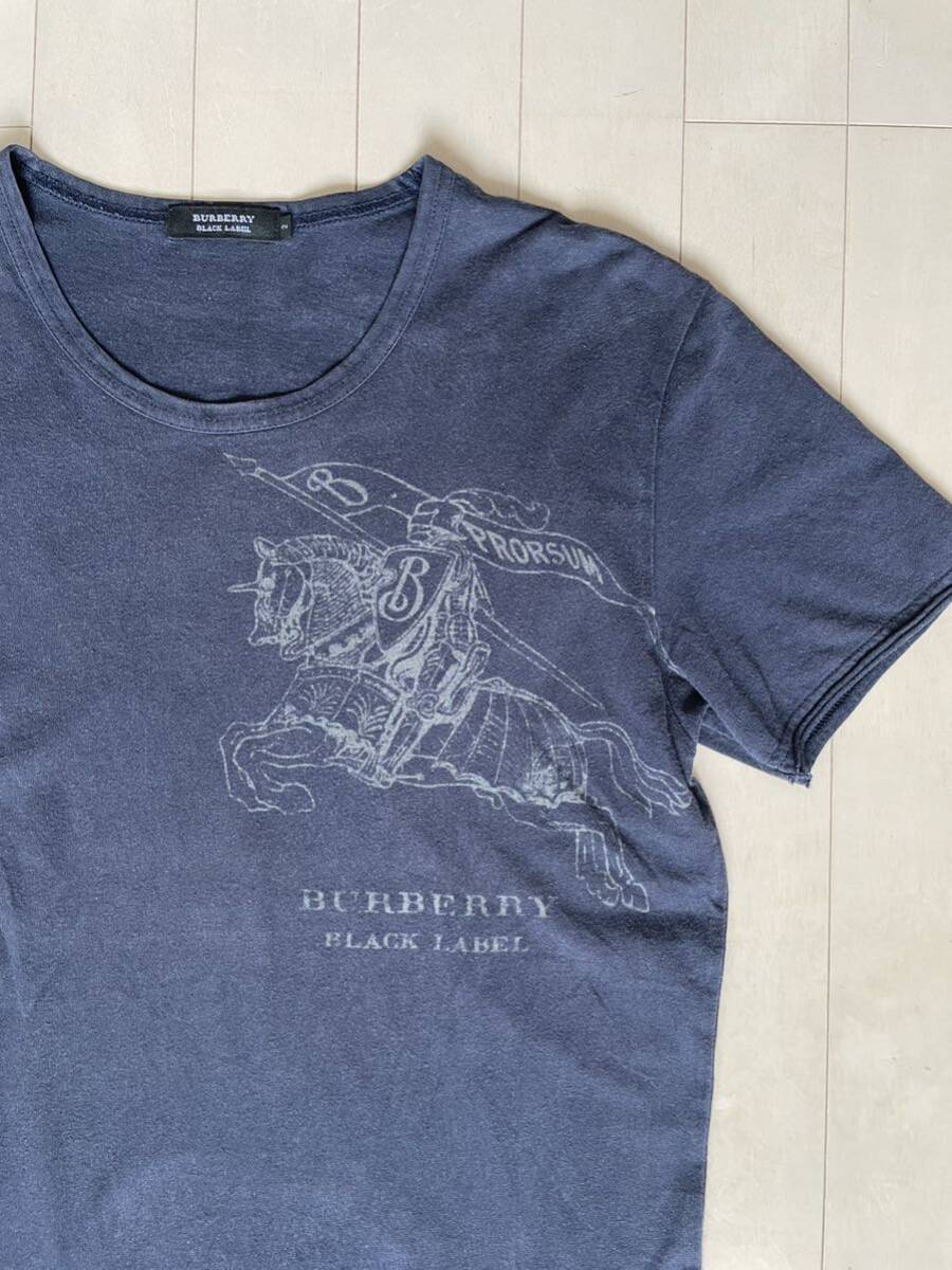 【送料無料】BURBERRY バーバリーブラックレーベル 半袖Tシャツ プリント　2_画像3