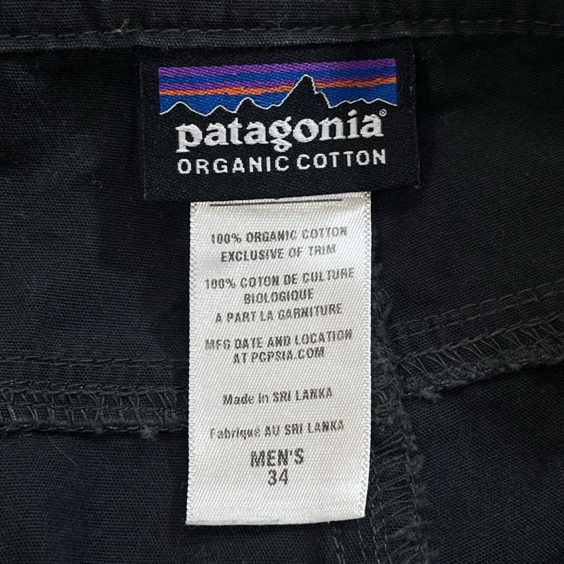 Patagonia/パタゴニア/Guild Pants/ギルドパンツ/57001/チャコールグレー/オーガニックコットン/ストレートシルエット/ジッパーフライ/34_画像7