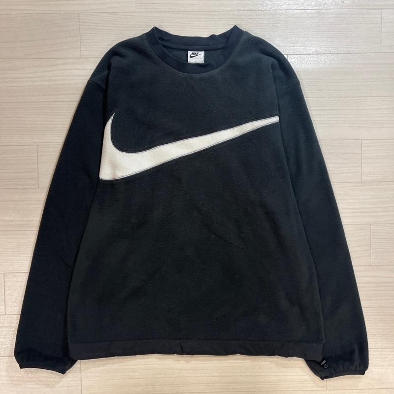 NIKE/ナイキ/Club+ Fleece Winterized Crew/クラブ+ フリースウィンタライズドクルー/フリースプルオーバー/DQ4895-010/ビッグスウォッシュ_画像2