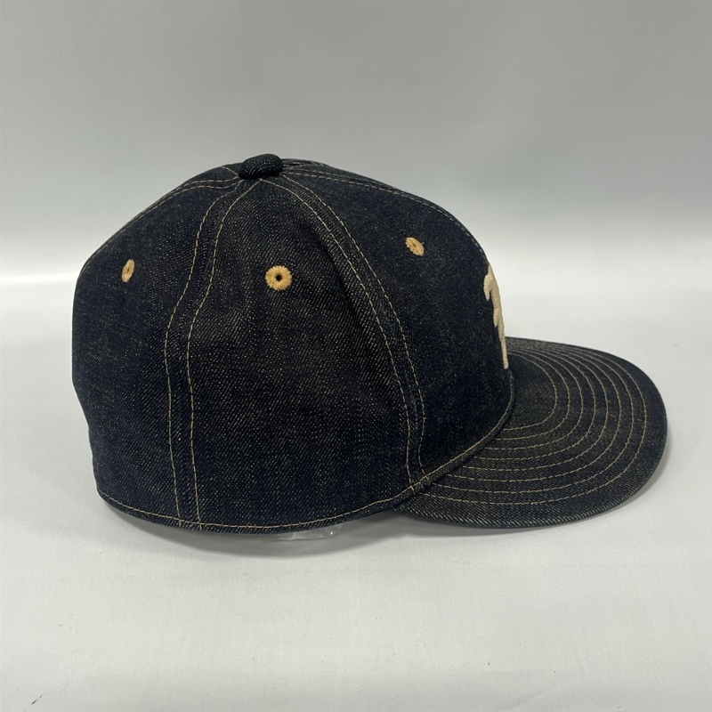 Back Channel/バックチャンネル/6 Panel Denim Baseball Cap/6パネルデニムベースボールキャップ/フロントセンター刺繍/XLサイズ_画像3