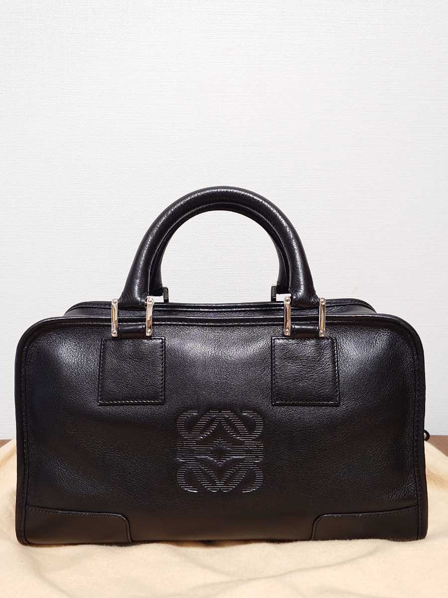 ロエベ LOEWE ハンドバッグ アマソナ28 ブラック_画像2