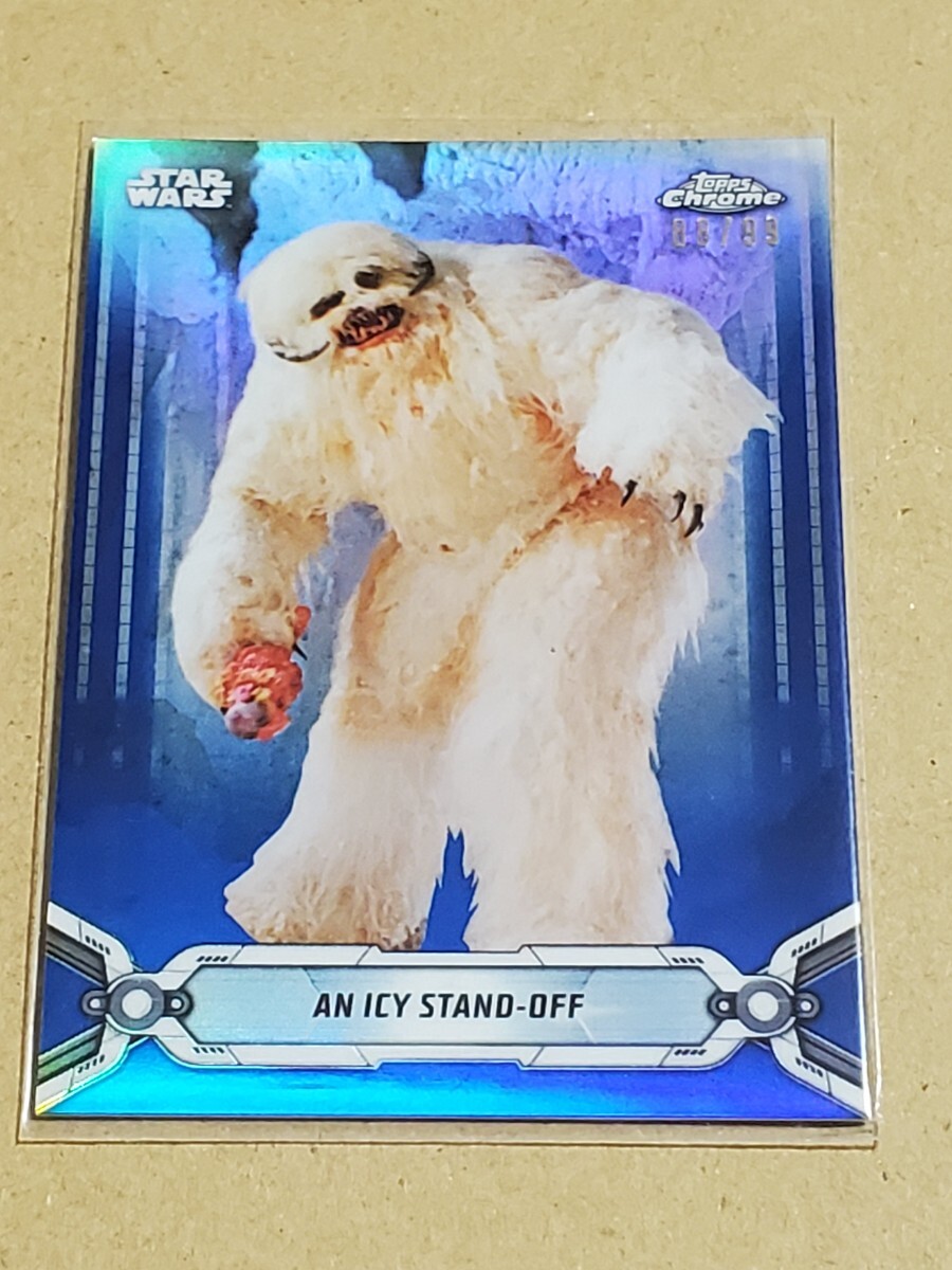 送料63円　topps　chrome　STAR WARS　99シリ　ルワンパ　惑星ホス　スターウォーズ　EP5　帝国の逆襲_画像1