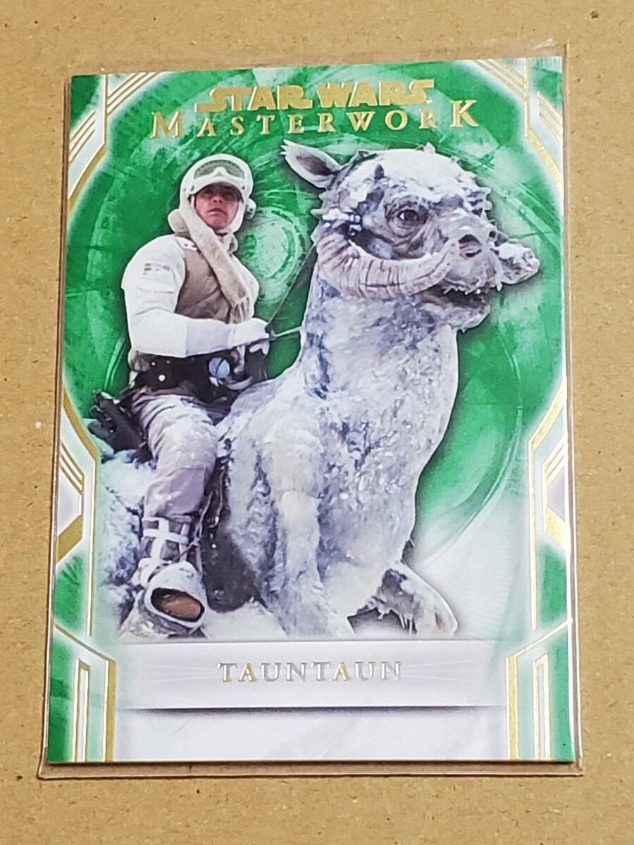 送料63円　99シリ　緑パラ　topps　STAR WARS　MASTER WORK　トーントーン　スターウォーズ　EP5　帝国の逆襲　ルーク・スカイウォーカー_画像1