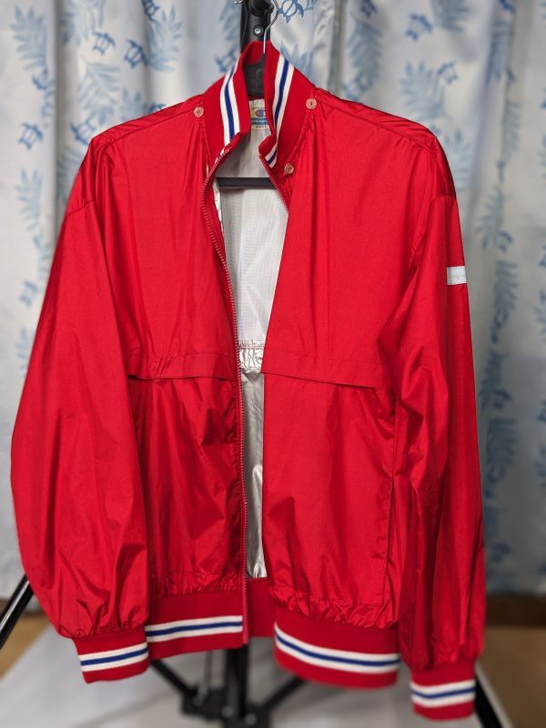  Champion хорошо L верхняя одежда красный нейлон ветровка жакет champion обратная сторона aluminium покрытие тренировка sauna диета neoy